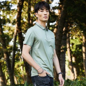 才子男装 男士100%长绒棉 商务休闲Polo衫 74.3元包邮