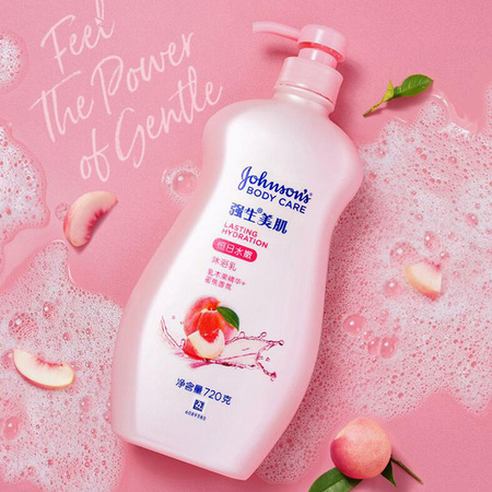 Johnson's body care 强生美肌 恒日水嫩沐浴乳 蜜桃香氛 720g
