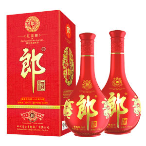 天猫超市 郎酒 红花郎10 53度酱香型白酒 558ml*2瓶