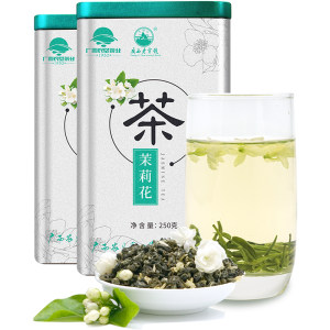 广西老字号 大明山 横县茉莉花茶特级玉螺 250g/罐 48元包邮