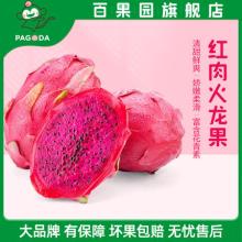 百果园 A级红心火龙果 4斤 小果200g-300g/个