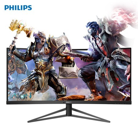 PHILIPS 飞利浦 345M1CR 34英寸VA显示器（3440×1440、144Hz、1500R）