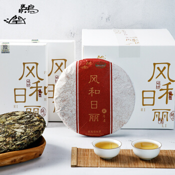 京东PLUS会员：鸿润 老白茶饼寿眉白牡丹 2019年新茶窖藏 300g
