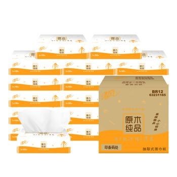 99大促、88VIP：Breeze 清风 原木纯品 抽纸 3层*100抽*18包 *5件
