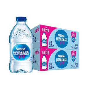 猫超次日达 雀巢 优活饮用水 330ml*24瓶*2箱