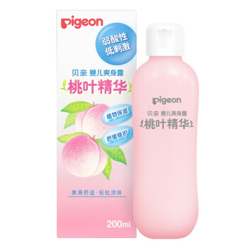 88VIP：Pigeon 贝亲 婴儿桃叶精华爽身露 200ml