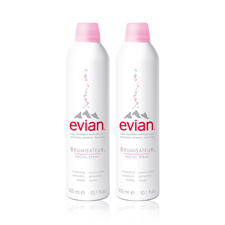 88VIP：evian 依云 保湿舒缓 矿泉水喷雾 300ml*2瓶装