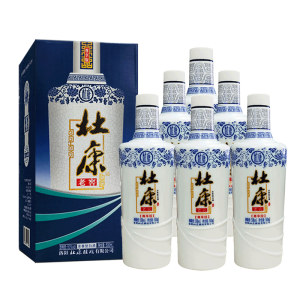 杜康 50°老窖酒 蓝花瓷尊享版 500mL*6瓶