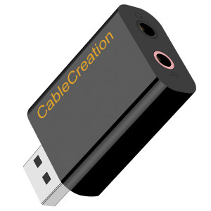 PLUS会员： CABLE CREATION 科睿讯 CD0287 USB外置独立声卡