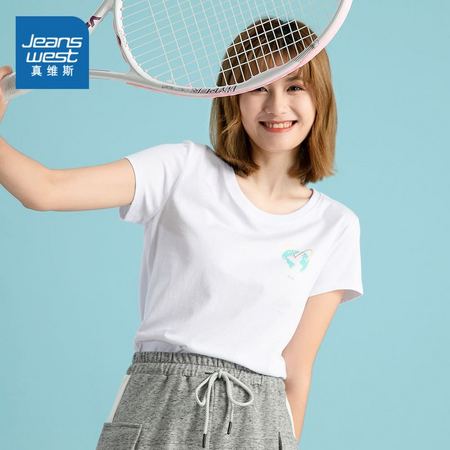 JEANSWEST 真维斯 JW-02-273TB508 女士圆领休闲T恤