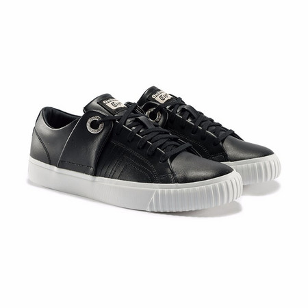 PLUS会员：Onitsuka Tiger 鬼塚虎 Onitsuka Tiger鬼塚虎小白鞋运动休闲女BASKETBALL 1182A040-101 黑色 37