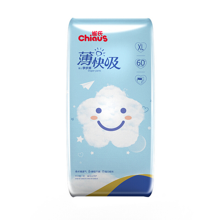 Chiaus 雀氏 薄快吸 婴儿学步裤 XL 60片
