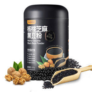五谷磨房 核桃黑芝麻黑豆粉 600g/罐