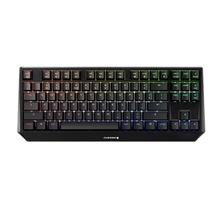 CHERRY 樱桃 LYAEU-2 G80-3814 87键 有线键盘 黑色 Cherry红轴 RGB