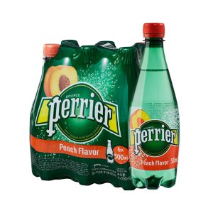 天猫超市 法国 Perrier无糖气泡水 桃子味 500ml*6瓶*4件