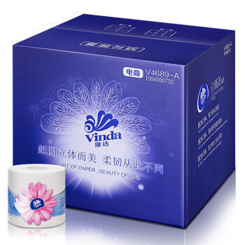 Vinda 维达 卷纸 4层160g27卷 棉韧立体美系列