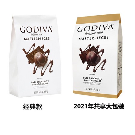 88VIP：GODIVA 歌帝梵 黑巧克力 415g