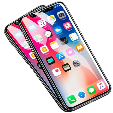 SmartDevil 闪魔 iPhoneX-12系列 电镀版钢化膜 2片装