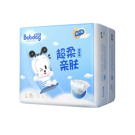 陪伴计划专享：BoBDoG 巴布豆 超柔亲肤系列 纸尿裤 L26片