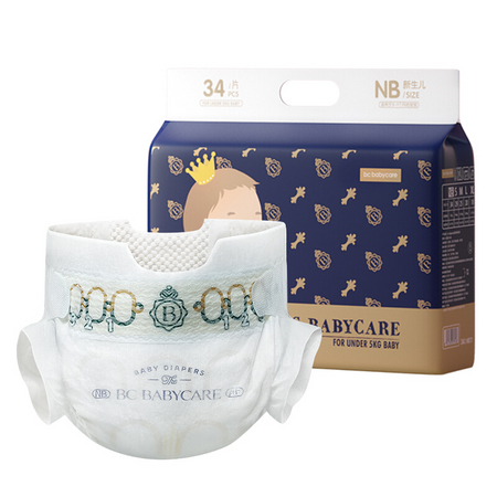 88VIP：babycare 皇室弱酸系列 纸尿裤 NB34片