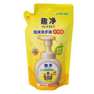PLUS会员、有券的上：LION 狮王 清爽抑菌儿童泡沫洗手液 200ml 补充装