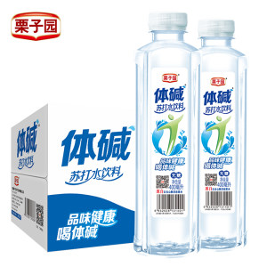 栗子园 无气无糖 弱碱性苏打水 400ml*24瓶 39.9元包邮