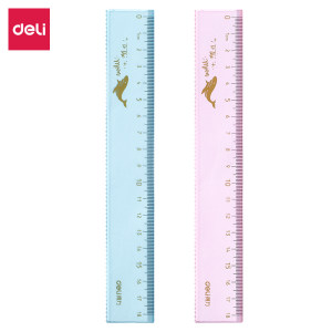 凑单品：deli 得力 71980 学生塑料直尺 18cm