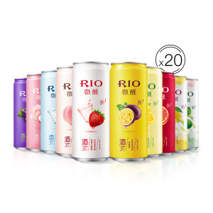 RIO 锐澳 微醺小美好预调制鸡尾酒 10口味 330ml*20罐 128元61预售价