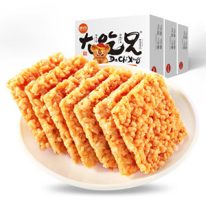 安徽名吃 粮悦大吃兄 手工糯米锅巴 400g*3盒