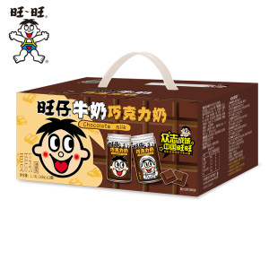 旺仔 巧克力罐装整箱牛奶 12盒