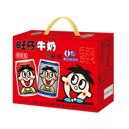 88VIP：Want Want 旺旺 旺旺旺仔O泡组合装 245ml*8罐