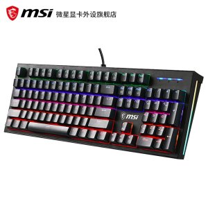 微星 GK50Z RGB灯效 104键机械键盘 高特轴体 适合入手体验