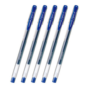 uni 三菱 UM-100 中性笔 0.5mm 蓝色 5支装