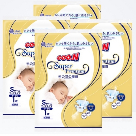 GOO.N 大王 光羽纸尿裤 S 4片