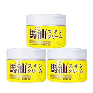 日本进口 Loshi 天然马油保湿面霜 220g*3瓶 63元61预售价