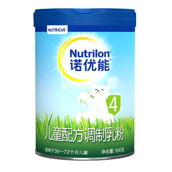 PLUS会员：Nutrilon 诺优能 儿童配方调制乳粉 4段 800g