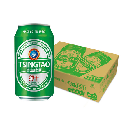 88VIP：TSINGTAO 青岛啤酒 清爽纯干 330ml*24罐