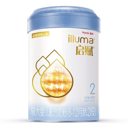 88VIP：Wyeth 惠氏 启赋蓝钻系列 幼儿配方奶粉 2段 900g