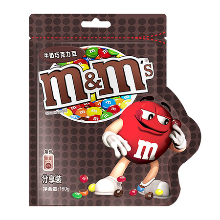 m&m's 玛氏 M豆 牛奶夹心巧克力豆 160g