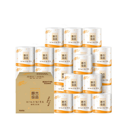 88VIP：Breeze 清风 原木纯品 卷纸 3层270段27卷