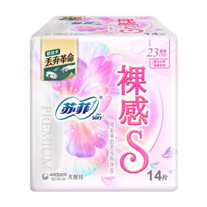 PLUS会员：Sofy 苏菲 裸感S卫生巾 日用230mm 14片