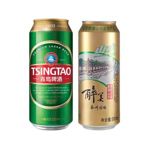 青岛啤酒 1903精酿金罐+山水 500*30听 103元55盛典价
