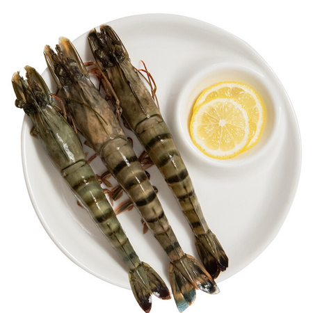 PLUS会员：jufuxian 聚福鲜 活冻黑虎虾 毛重1.2kg