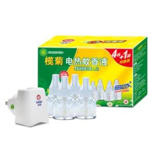 榄菊正品 无味电热蚊香液 4瓶+1器 孕婴适用