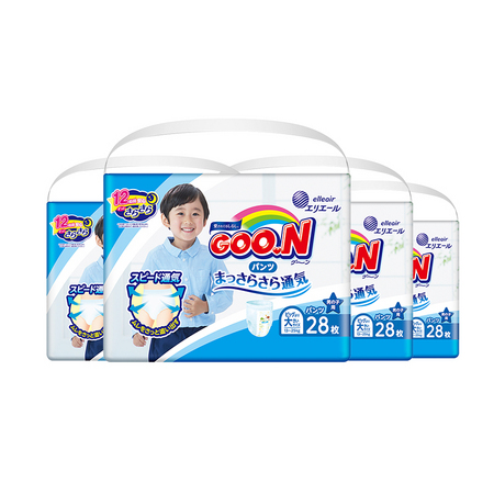 GOO.N 大王 维E男宝宝拉拉裤 XXL28*4包
