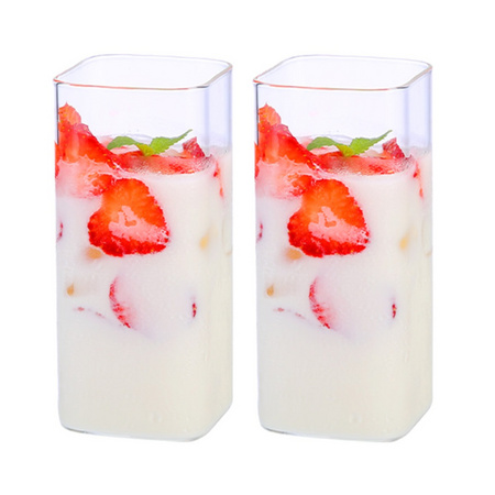 88VIP：MINGSHANGDE 明尚德 方形玻璃杯 400ml*2个