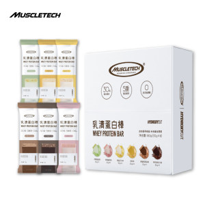 Muscletech 肌肉科技 乳清蛋白棒 30g*6支 代餐饱腹增健肌