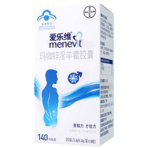 拜耳 爱乐维 玛咖锌淫羊藿胶囊 140粒 提升男性功能 100元狂欢价
