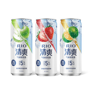 锐澳RIO 上市新品 5度清爽气泡鸡尾酒 3口味 330ml*10罐