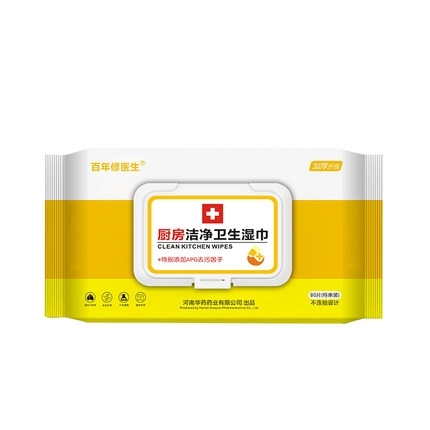 百年修医生 厨房湿巾 80抽*1包
